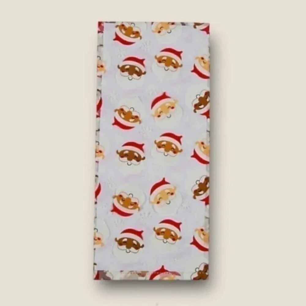 Christmas Diverse Santas Cellophane Bags - 12 Pc.